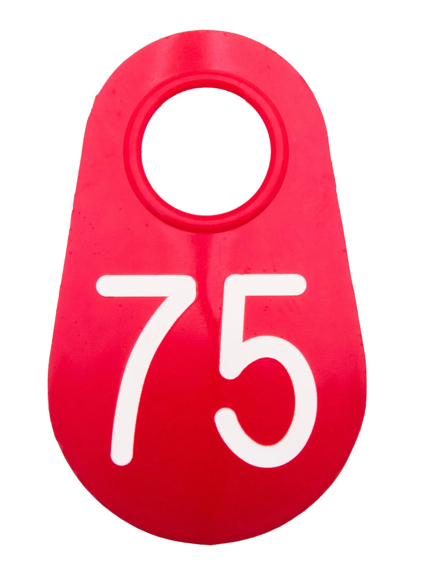 Bock's Red Nylon Numbered Identification Tags, 1-100, Single Tag - Image 3