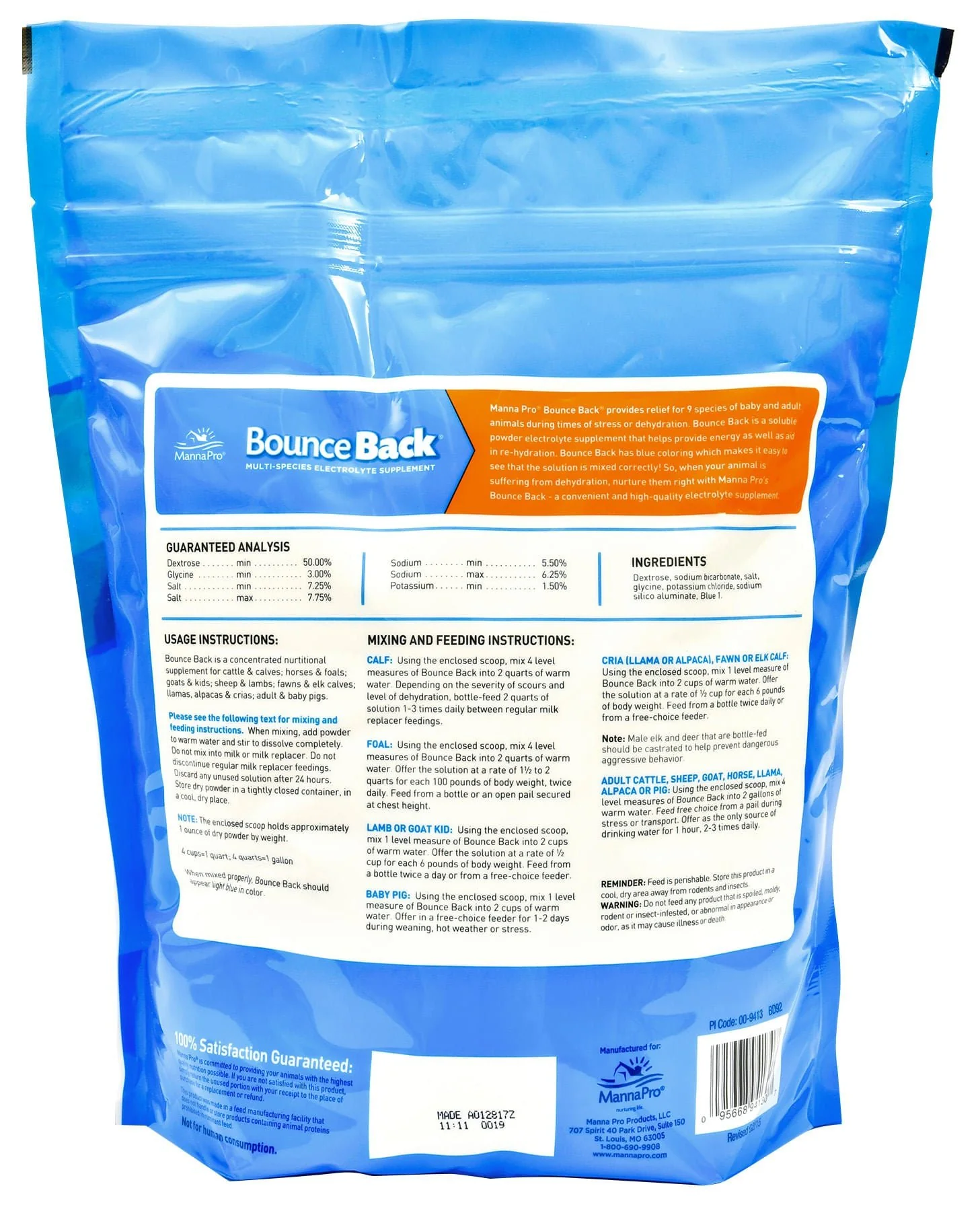 Bounce Back® Multi-Species Electrolyte Supplement - Image 2