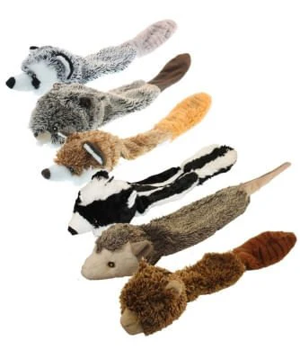 Bouncy Burrow Buddies and Babies Squeaker Dog Toys