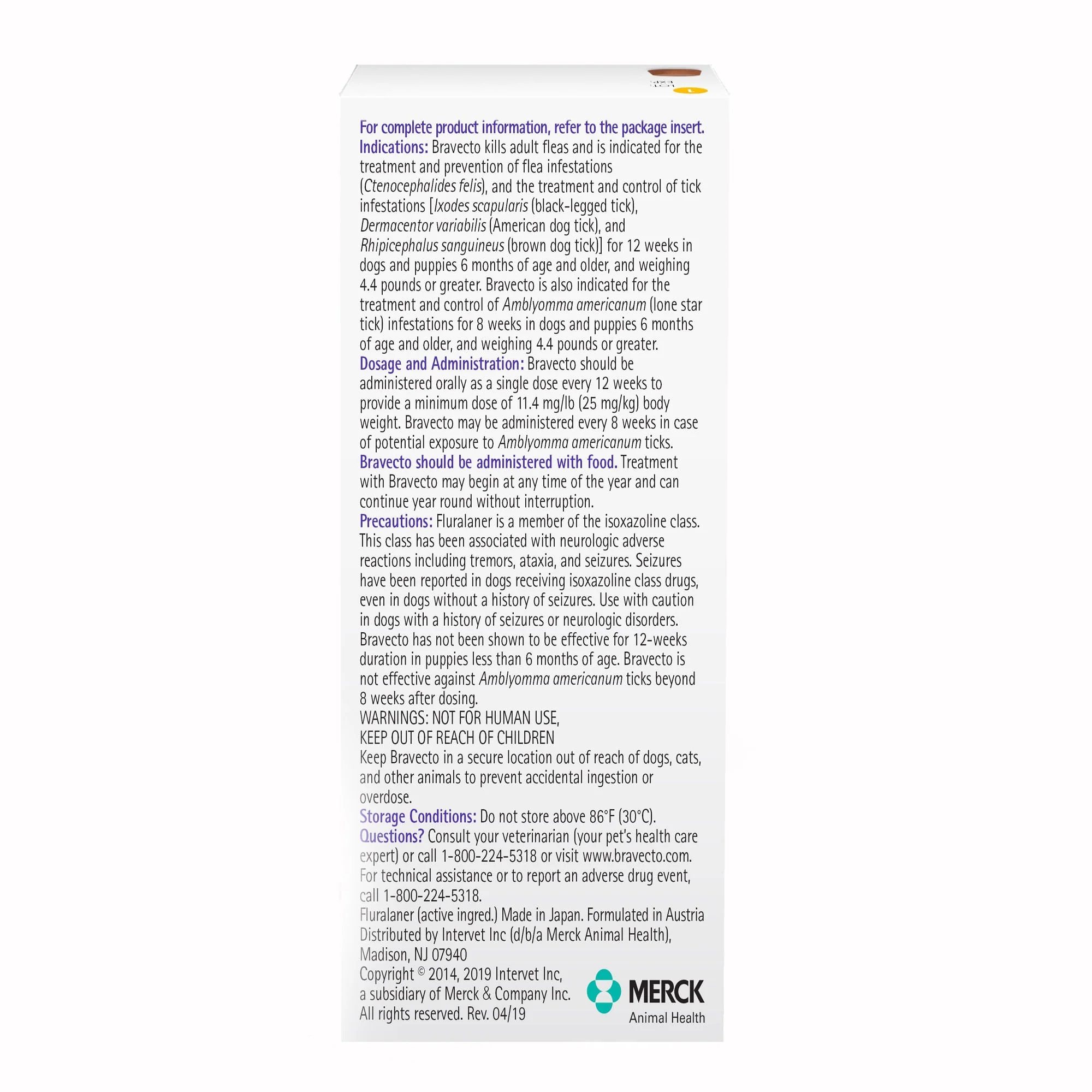 Rx Bravecto Chews for Dogs (Fluralaner) - 12 Week Flea & Tick Prevention, 1 Chew - Image 2