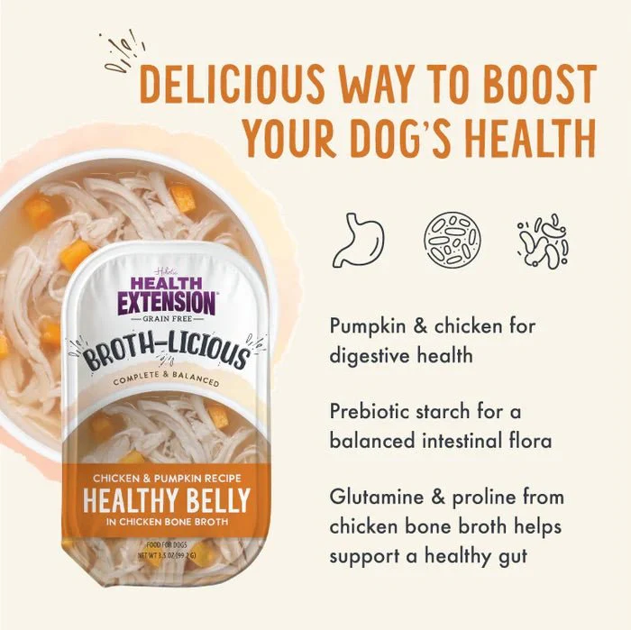 Broth-Licious in Bone Broth-Healthy Belly Recipe Dog Food, 3.5 oz Tray - Image 2