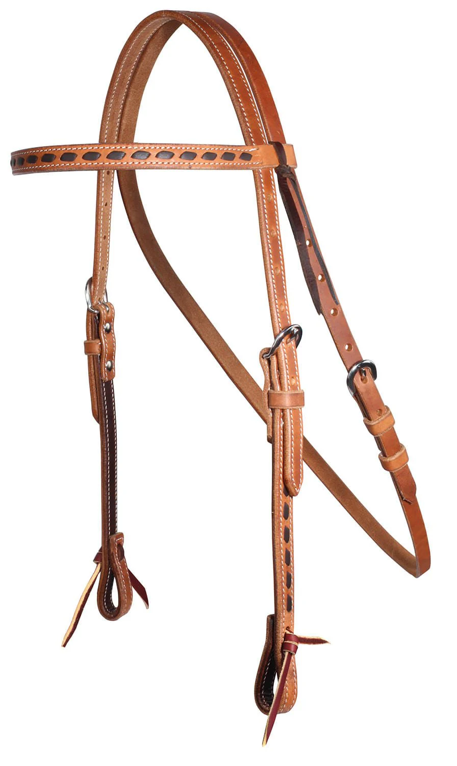 Professional's Choice Buckstitch Harness Leather Browband Headstall - Image 1