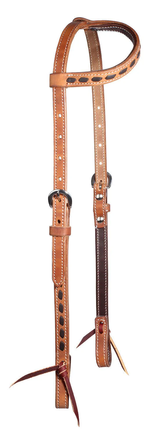 Professional's Choice Buckstitch Harness Leather One Ear Headstall - Image 1