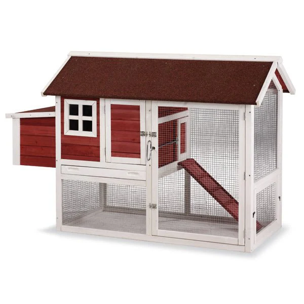 Budapest Chicken House – Wooden Outdoor Coop for 6–8 Laying Hens with Nesting Boxes