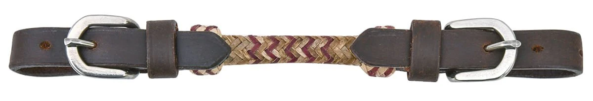 Buffalo Leather Curb Strap With Rawhide - Image 2