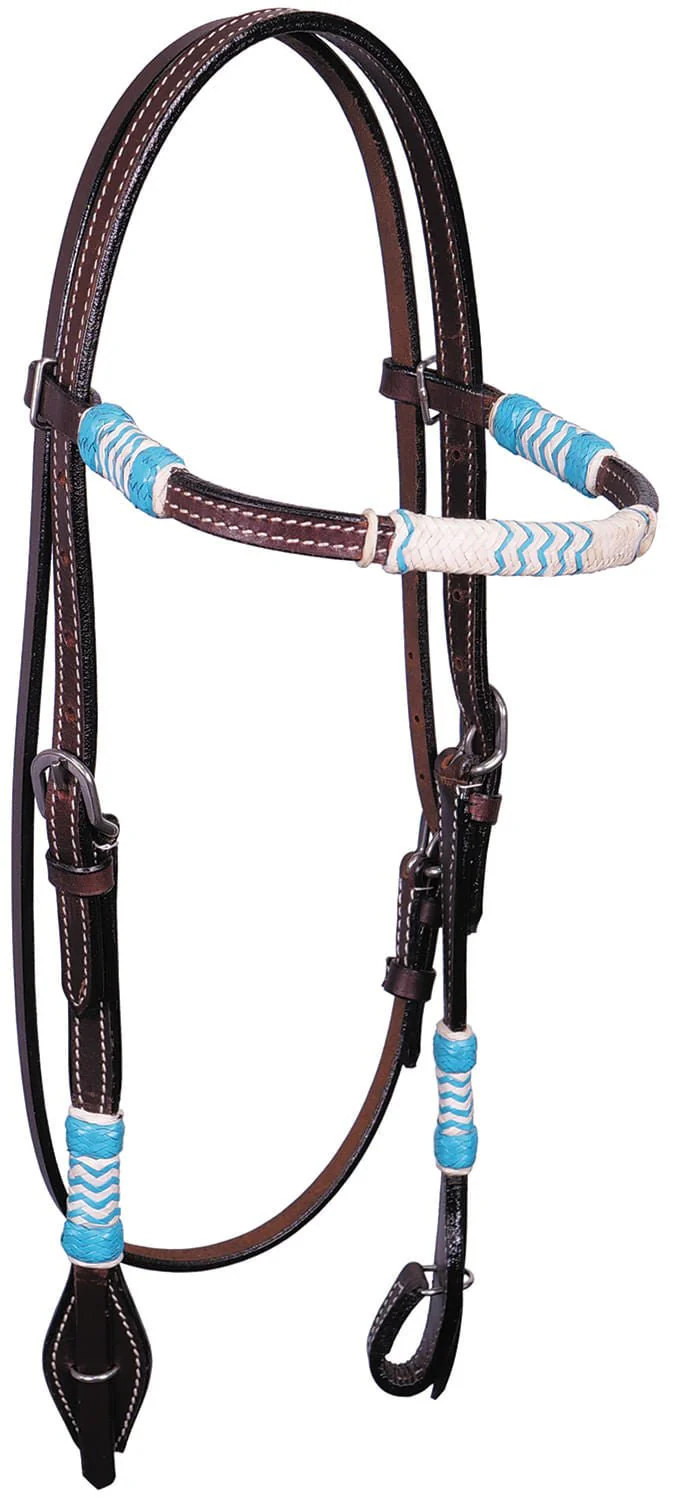 Buffalo Leather Sante Fe Browband Headstall, Full Size - Image 1