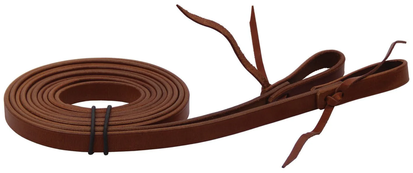 Buffalo Leather Working Cowboy Split Horse Reins, 7' - Image 1