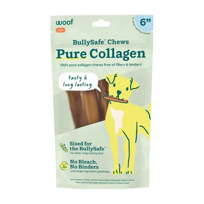 BullySafe Chews – Pure Collagen Chews Dog Chews – Long Lasting, Single Ingredient, Joint Support