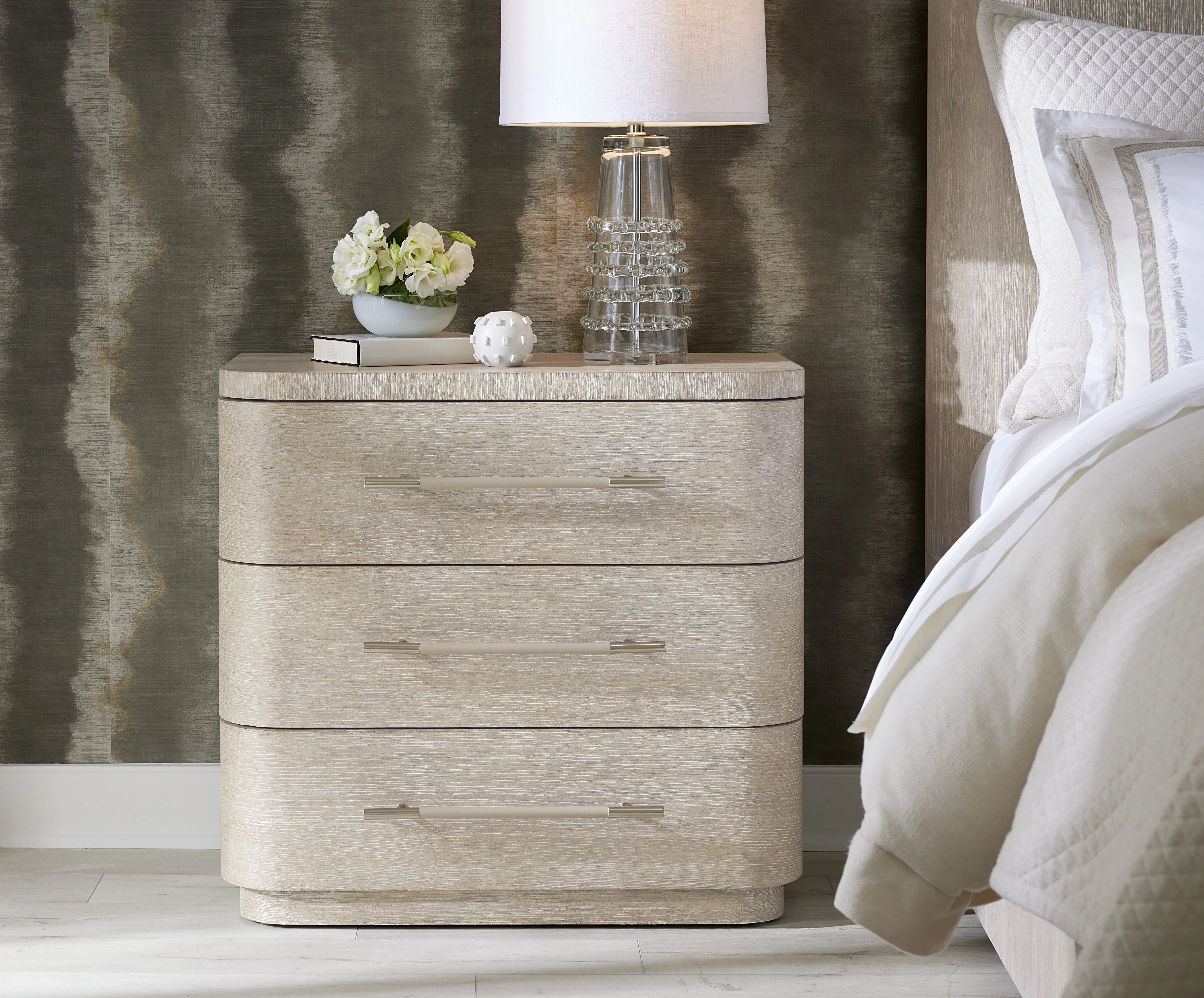 Modern Mood Three Drawer Nightstand | Diamond - Image 3