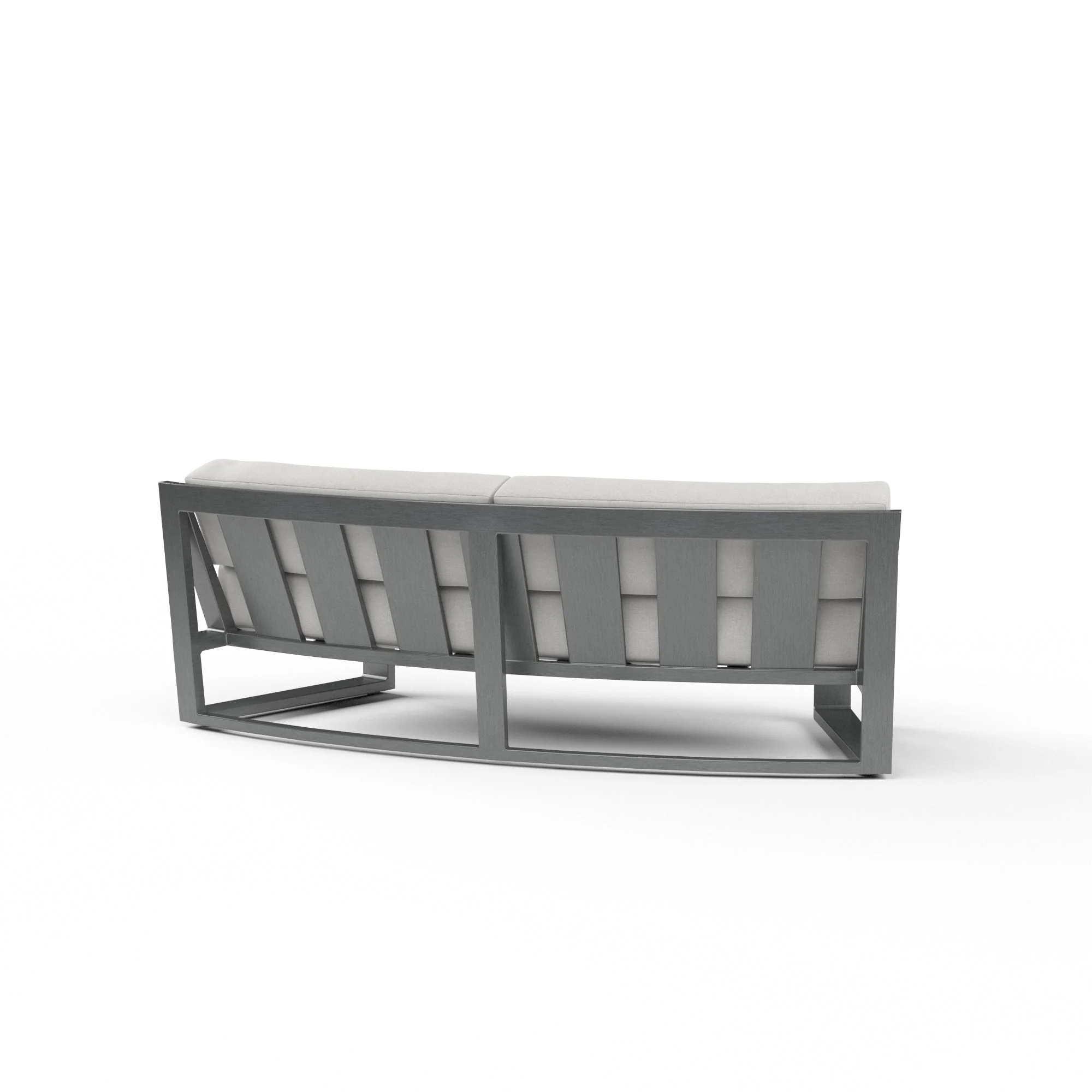 Redondo Curved Sofa in Cast Silver, No Welt - Image 2