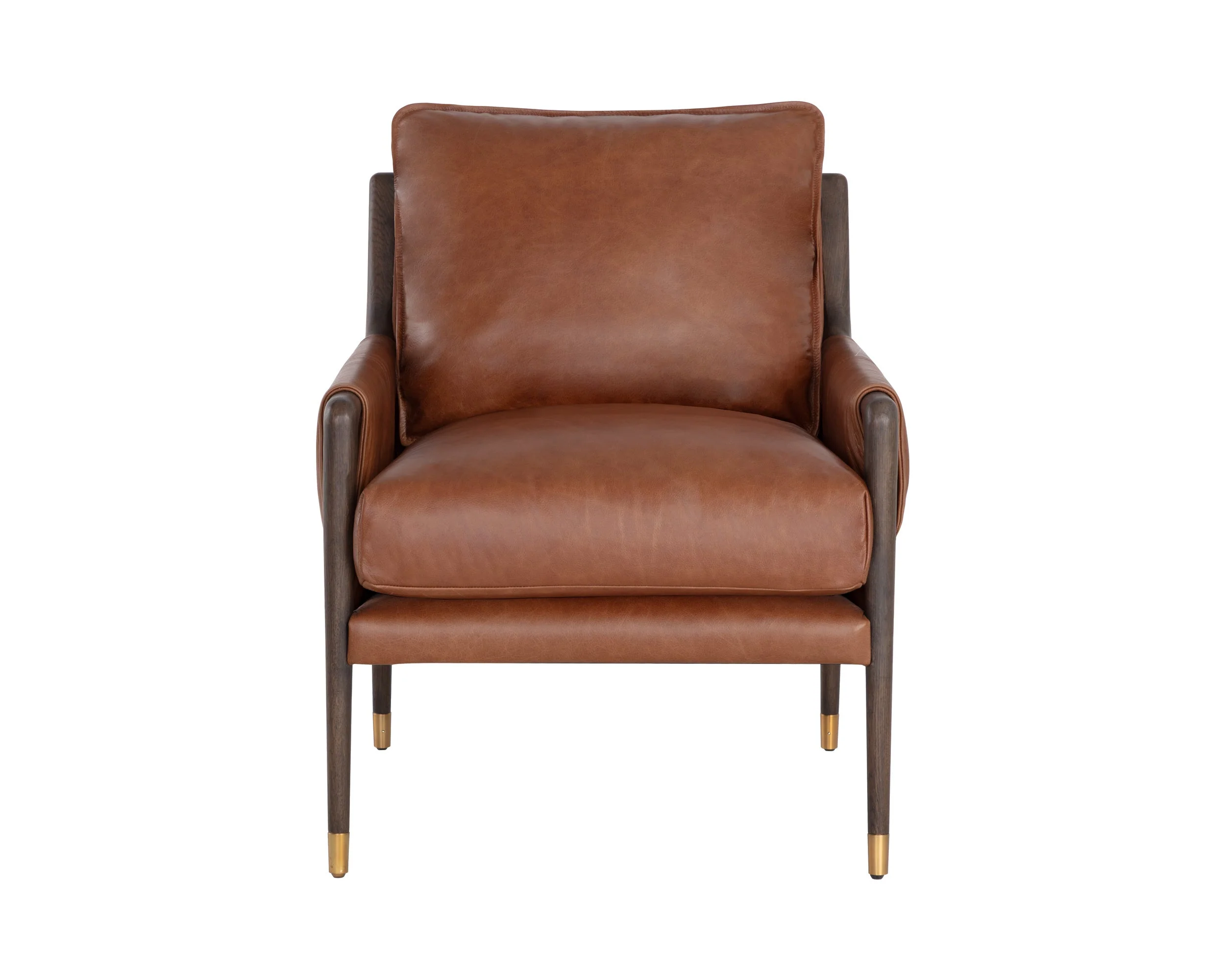 Mauti Armchair - Brown - Shalimar Tobacco Leather - Image 2