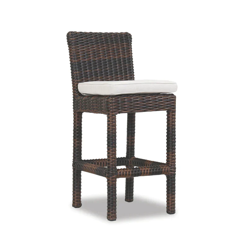 Montecito Counter Stool in Canvas Flax w/ Self Welt - Image 2