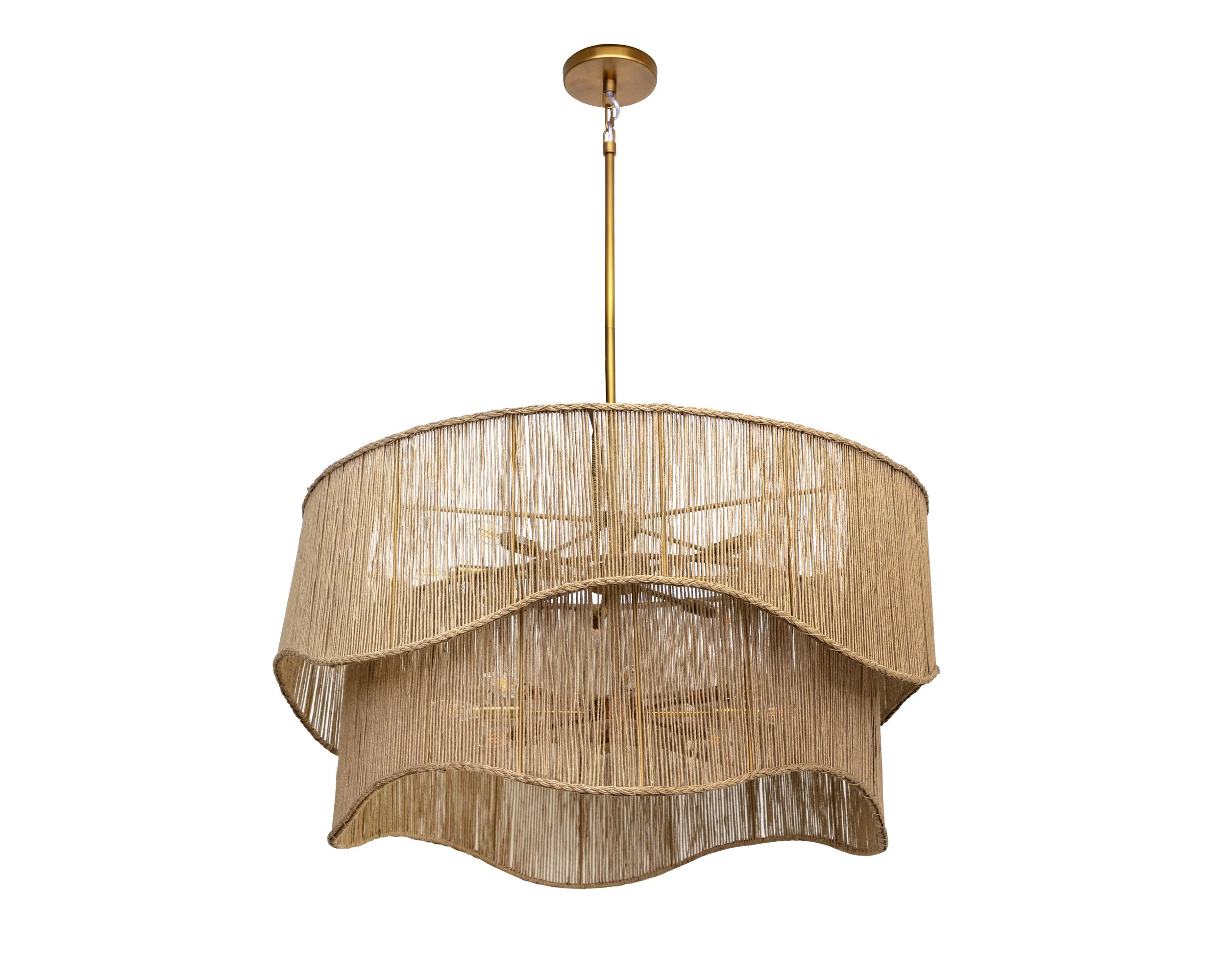 Rhine Chandelier - Natural Jute - Image 1