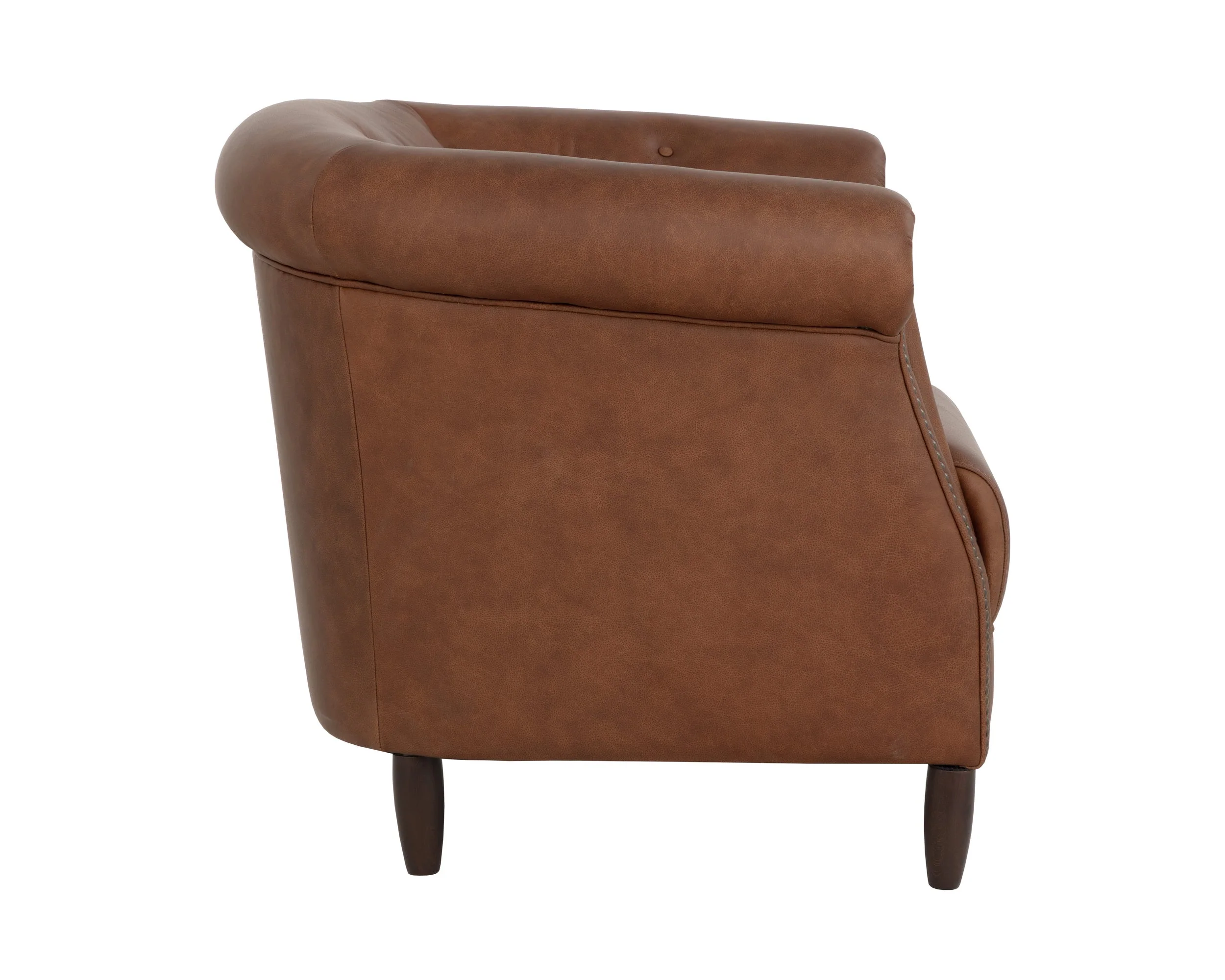 Marjorie Lounge Chair - Cognac Leather - Image 3