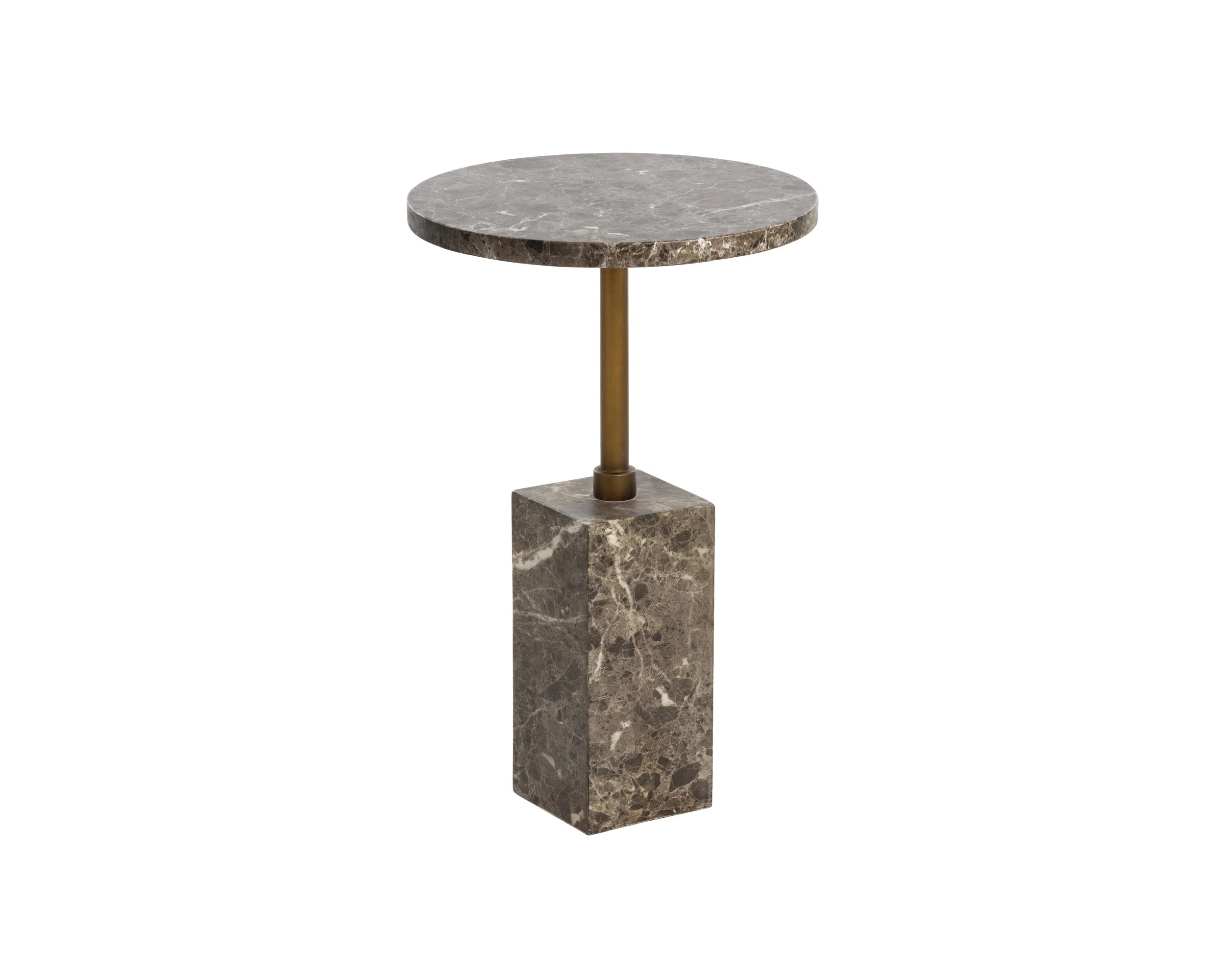 Mizani End Table - Marble Look - Dark Emperador - Image 2