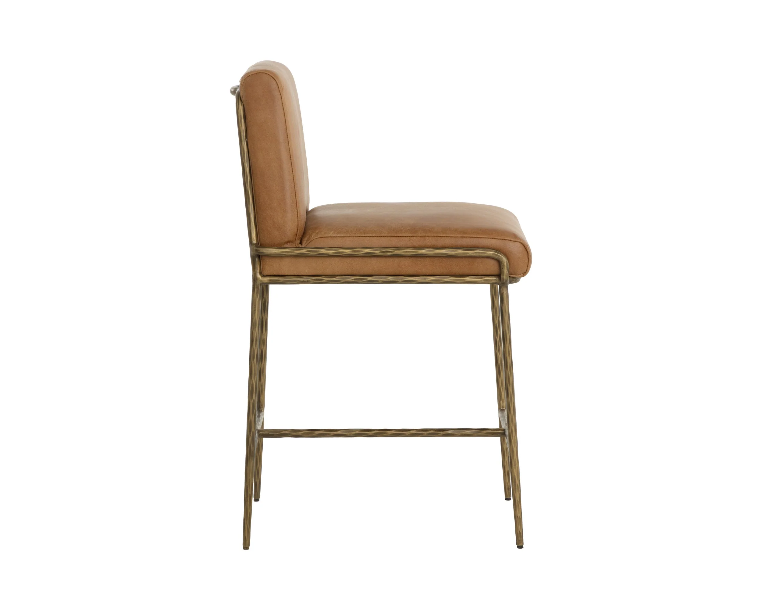 Lathan Counter Stool - Tan Leather - Image 3