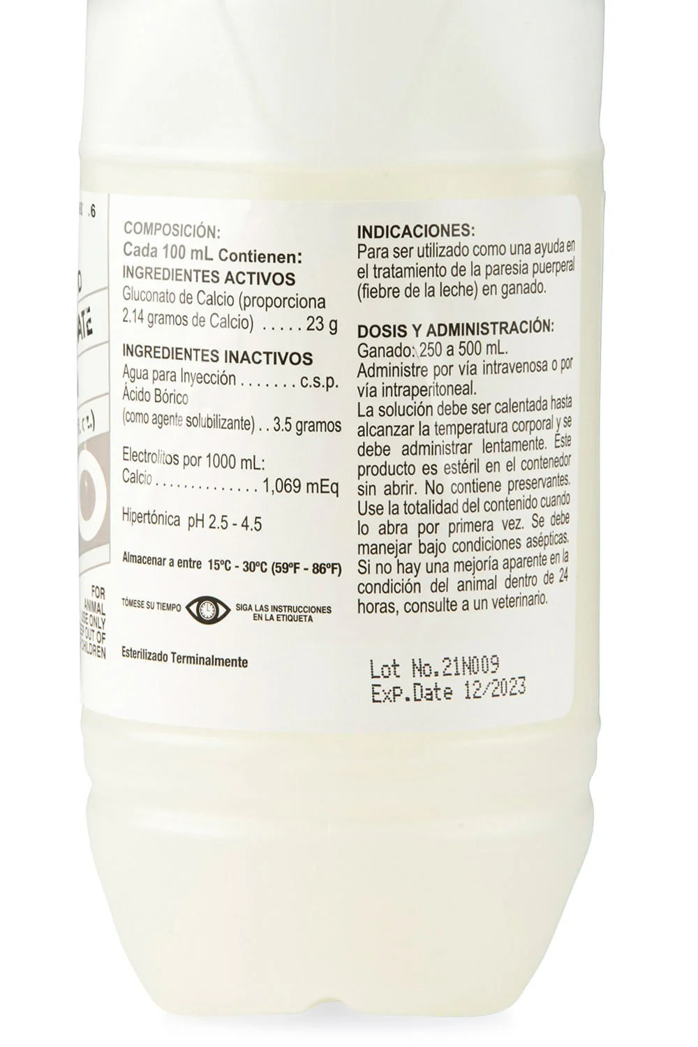 Calcium Gluconate 23% Solution, 500 mL - Image 3