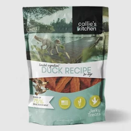 Callie’s Gourmet Kitchen Duck Recipe Jerky Dog Treats, 40 oz – Grain-Free, High-Protein Soft Dog Snacks - Image 1