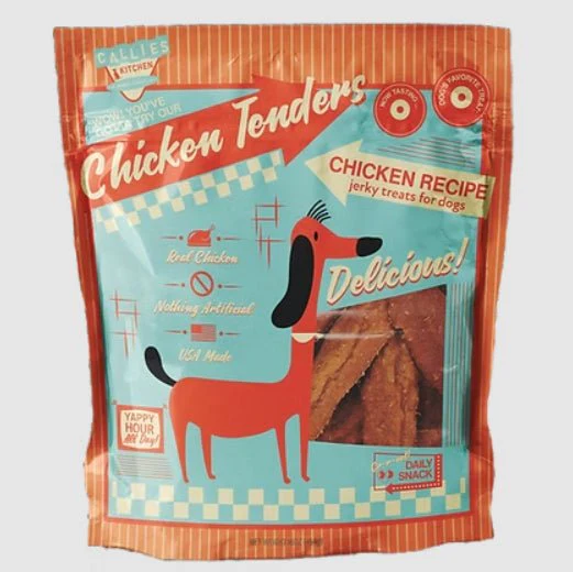Callie’s Kitchen Chicken Jerky Dog Treats, 16 oz – Grain-Free, Soft, USA-Made Dog Snacks - Image 1