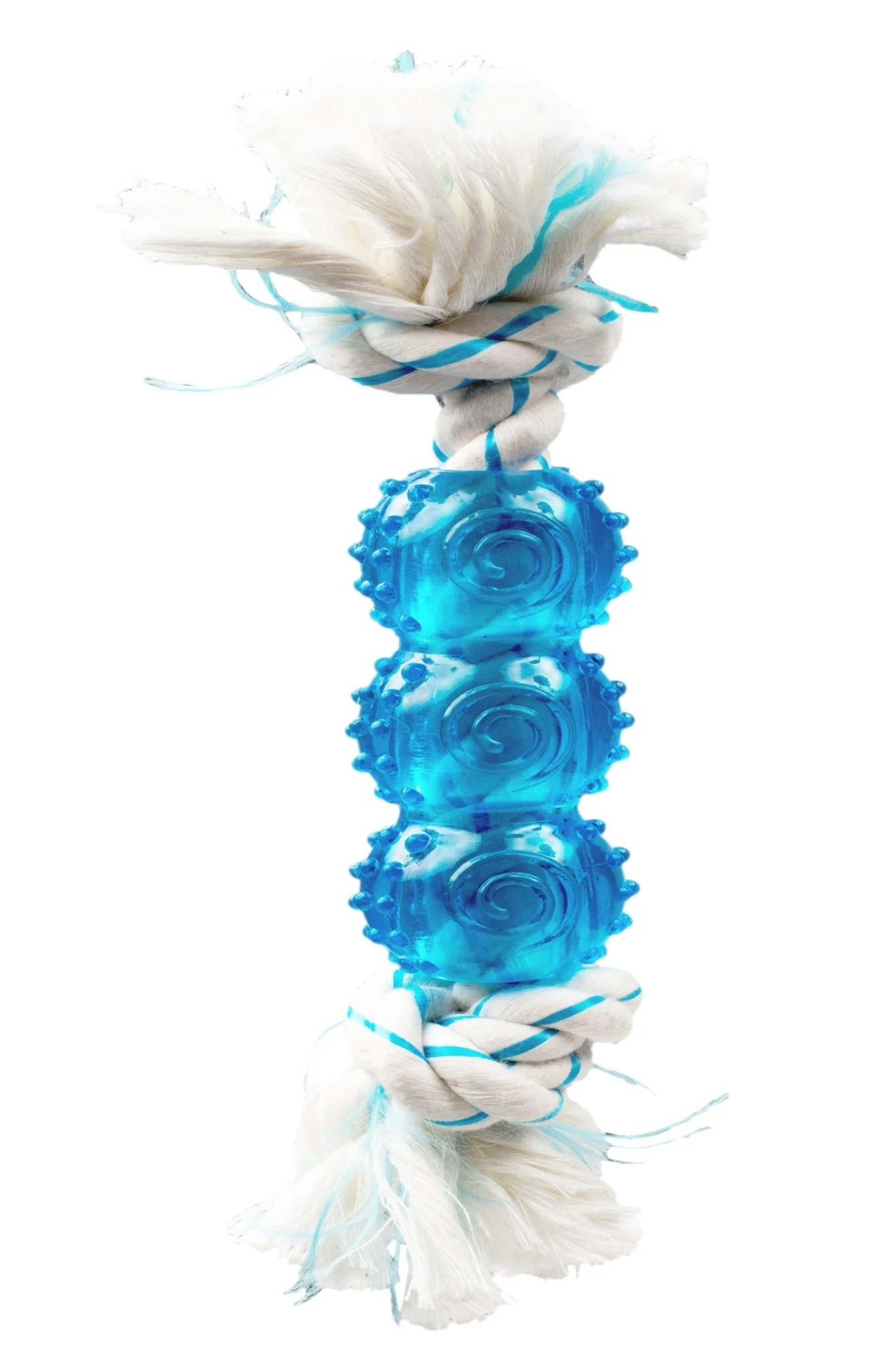 Canine Clean Peppermint Rope with 3 TPR Balls – Dental Chew Toy for Dogs, 6.5 in - Image 1