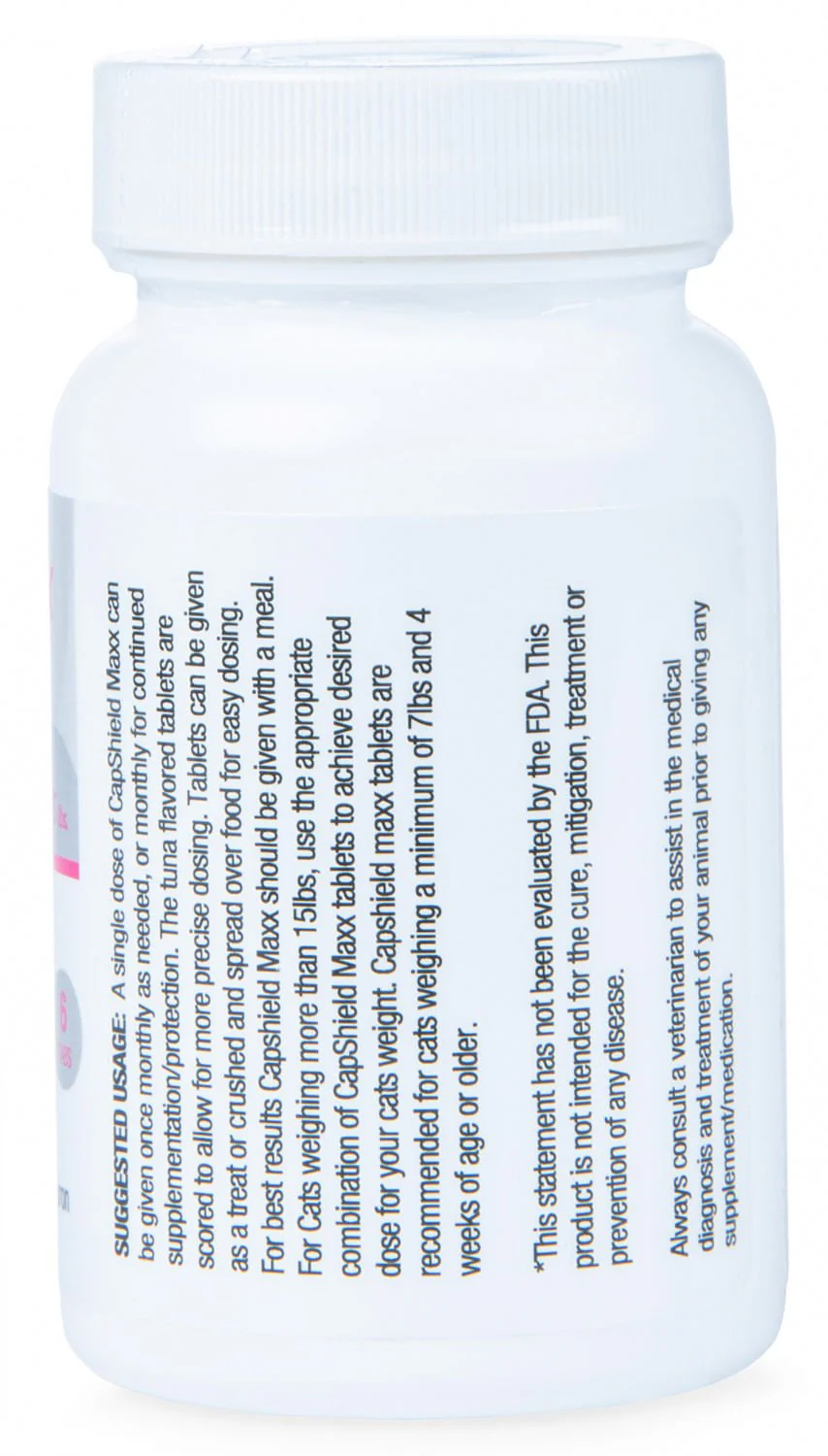 CapShield Maxx Flavored Tabs for Cats, 7-15 lbs - Image 2