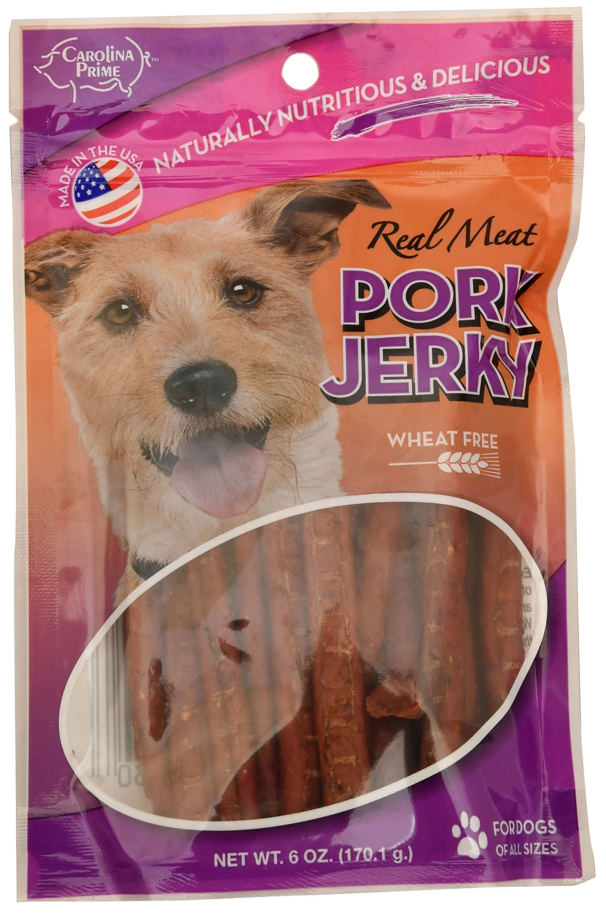 Carolina Prime Natural Pork Jerky Dog Treats - Image 1
