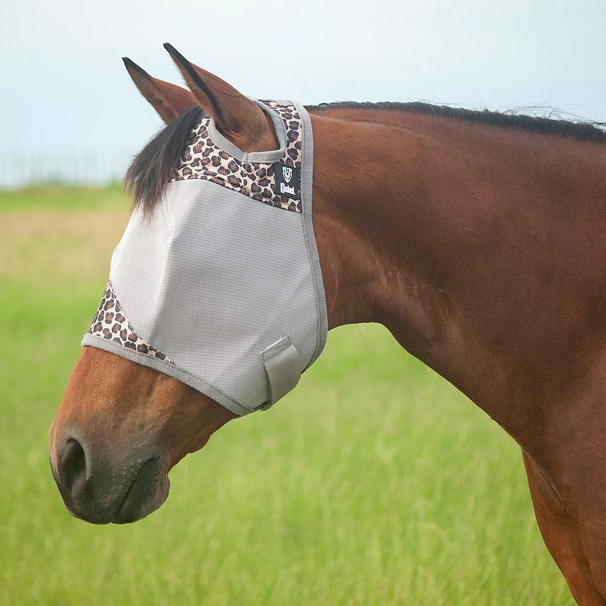 Cashel Crusader Fly Mask for Horses with Forelock Hole and UV Sun Block - Image 1