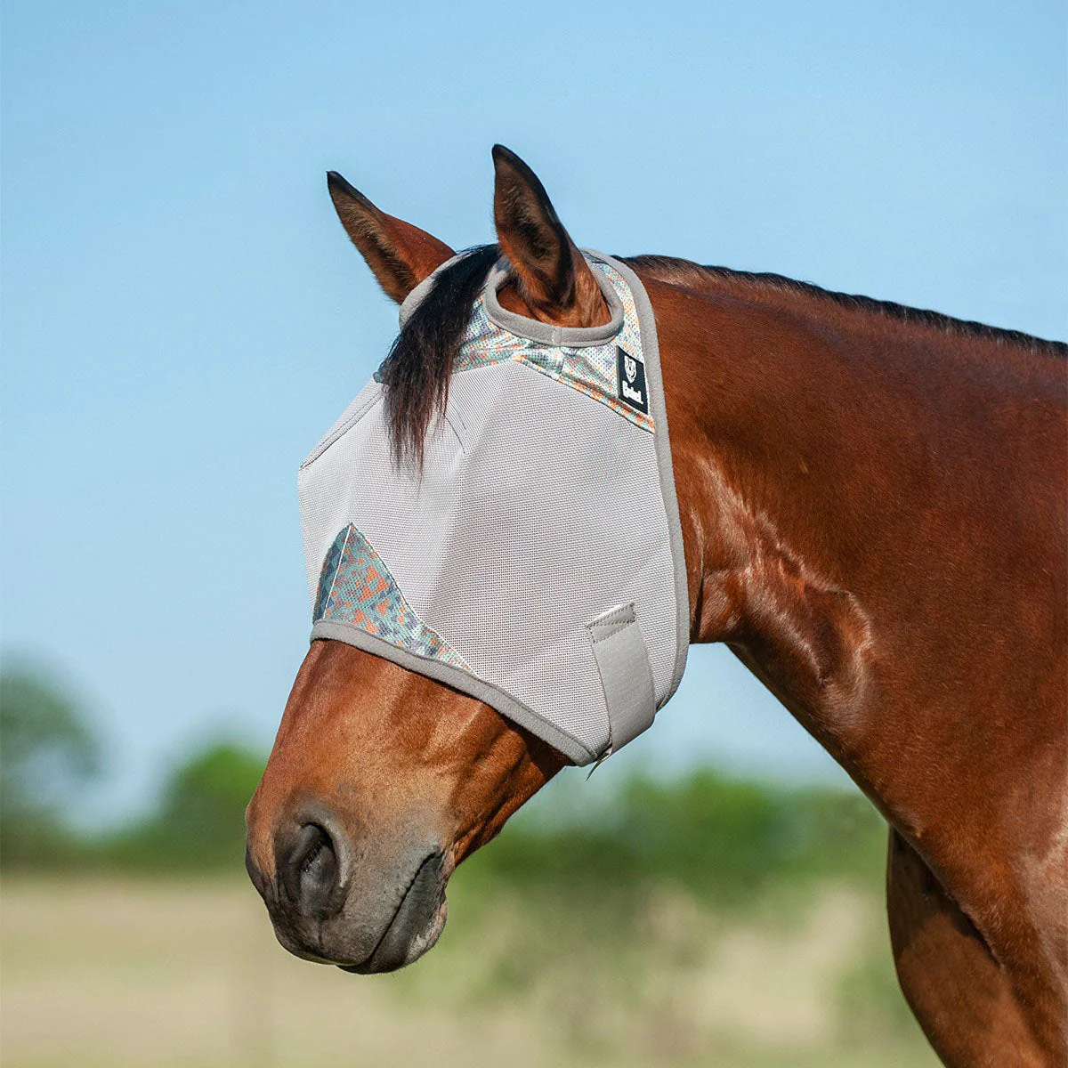 Cashel Crusader Fly Mask for Horses with Forelock Hole and UV Sun Block - Image 3