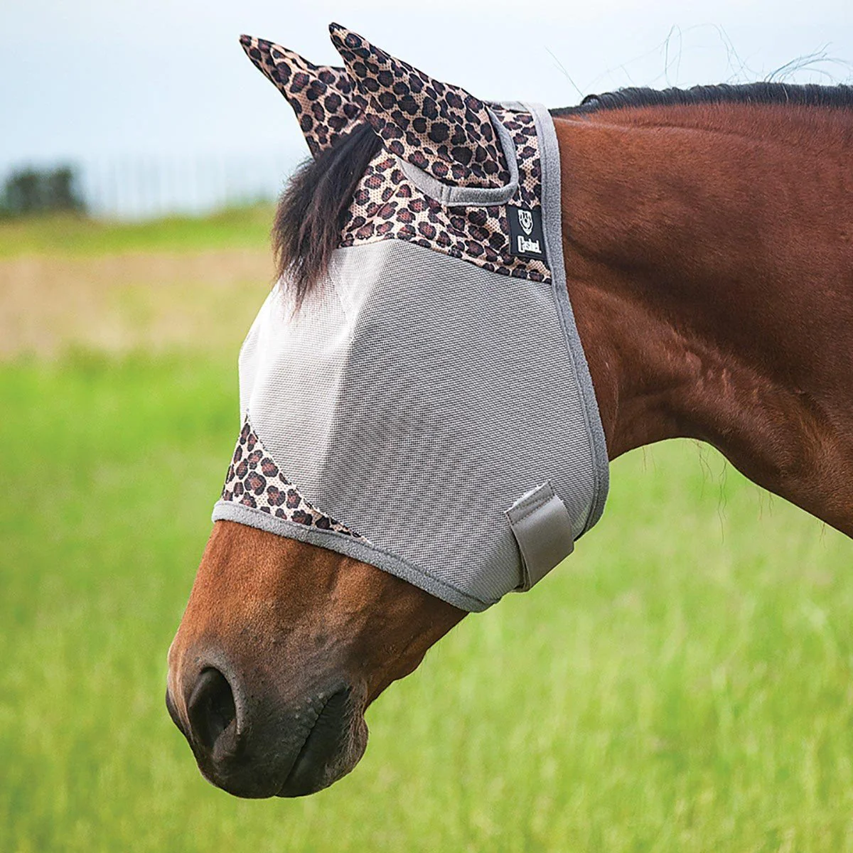 Cashel Crusader Fly Mask with Ears for Horses, Durable Micromesh UV Protection - Image 1