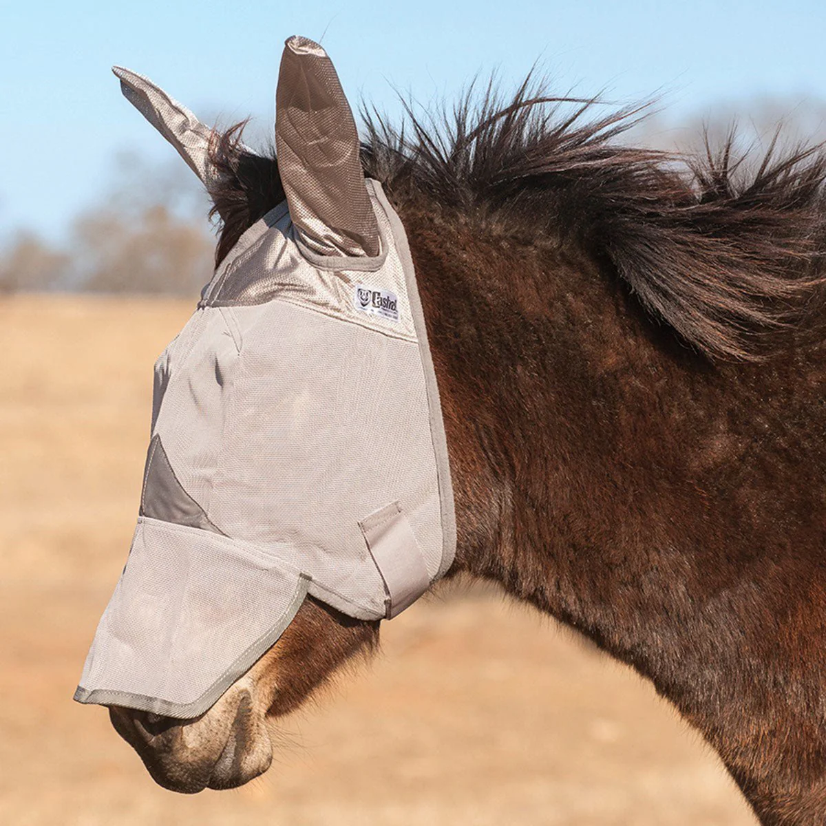Cashel Crusader Fly Mask with Long Nose & Mule Ears - Image 1