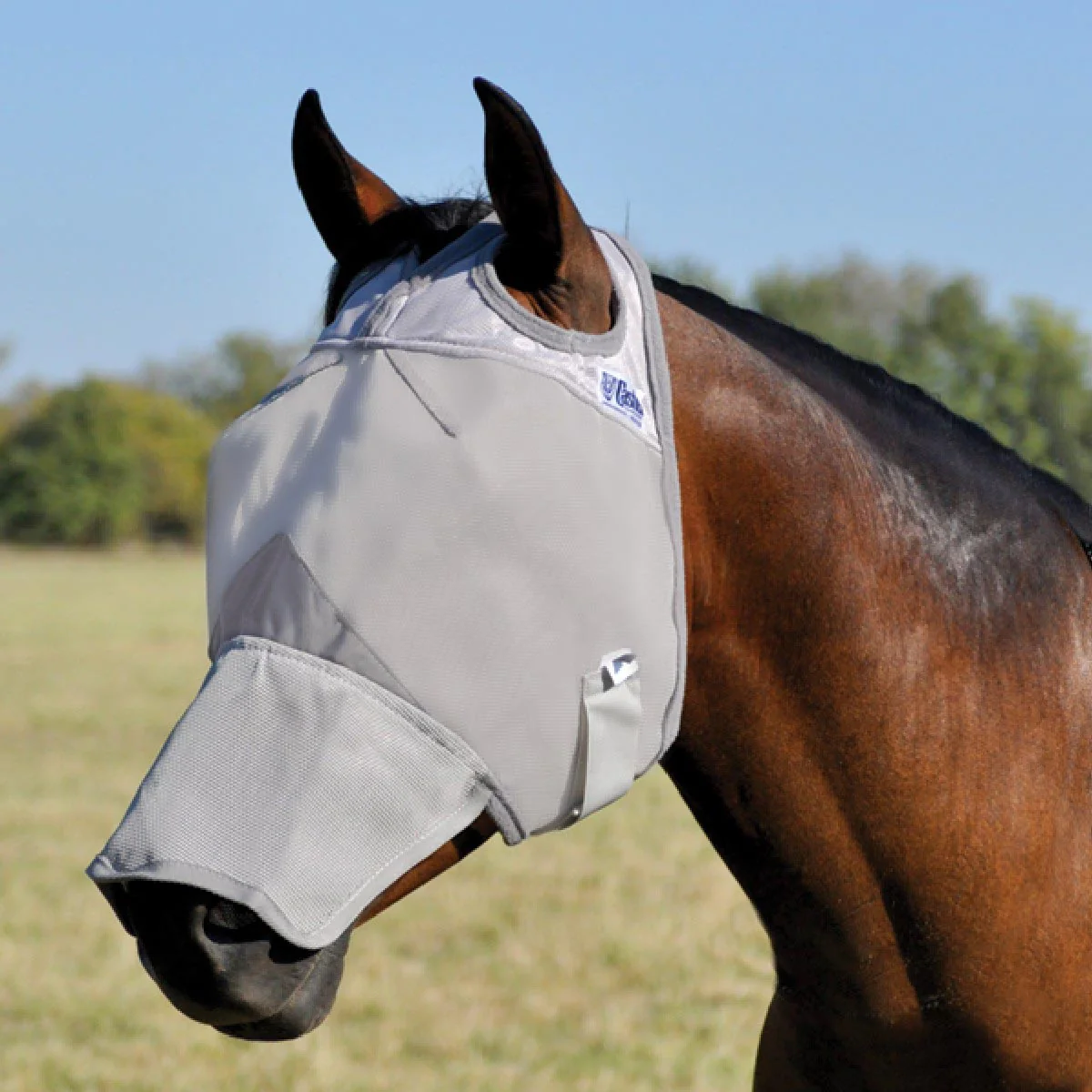 Cashel Crusader Fly Mask Without Ears with Long Nose - Image 1