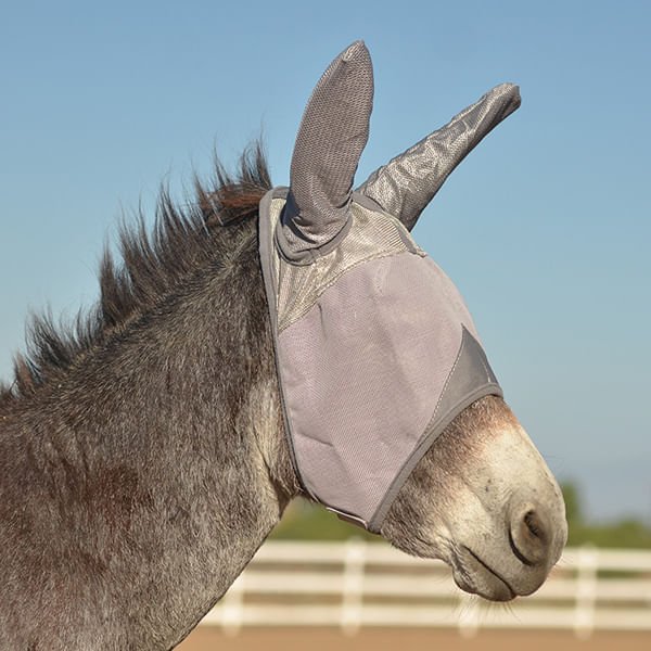 Cashel Crusader Fly Mask for Mules & Donkeys with Ears, UV Protection & Soft Mesh Comfort - Image 1
