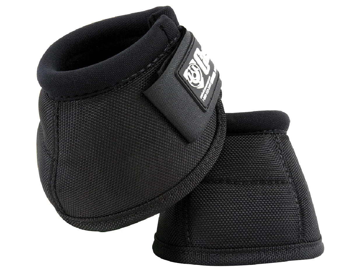 Cashel No-Turn Bell Boots, Black, Pair - Image 3