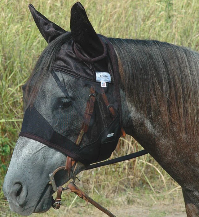 Cashel Quiet Ride Fly Mask with Ears for Horses, Lightweight Riding Protection - Image 2
