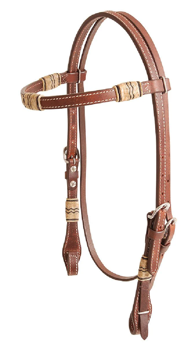 Cashel Rawhide Inlay Browband Headstall - Image 1