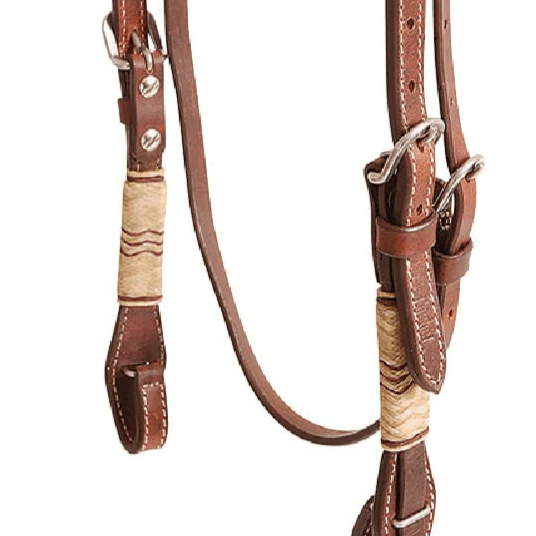 Cashel Rawhide Trim Browband Headstall - Image 3