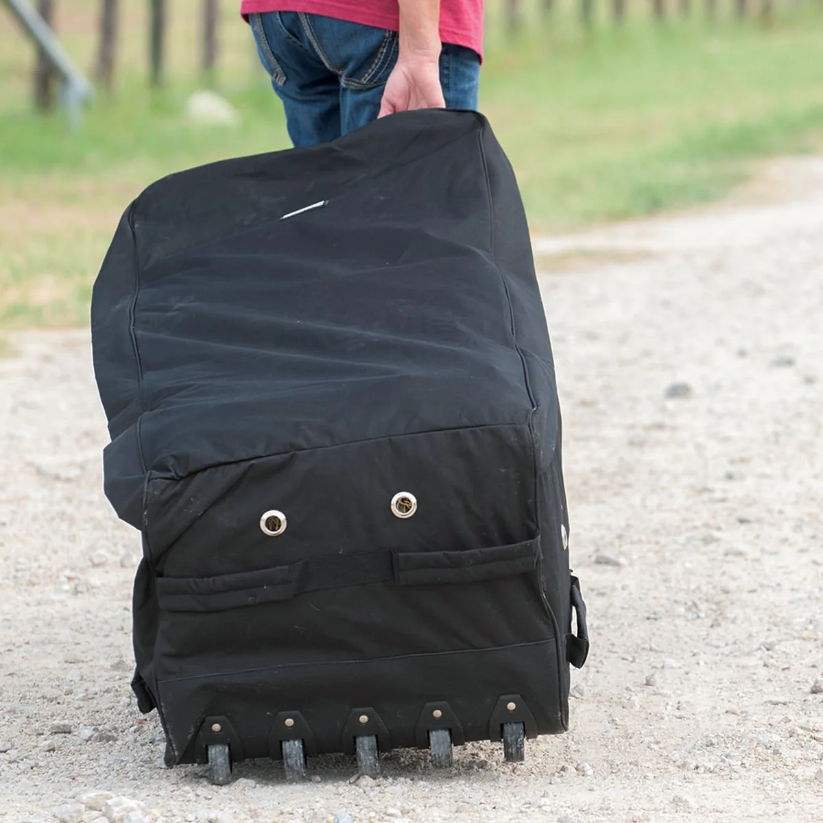 Cashel Rolling Square Bale Bag, Black - Image 1