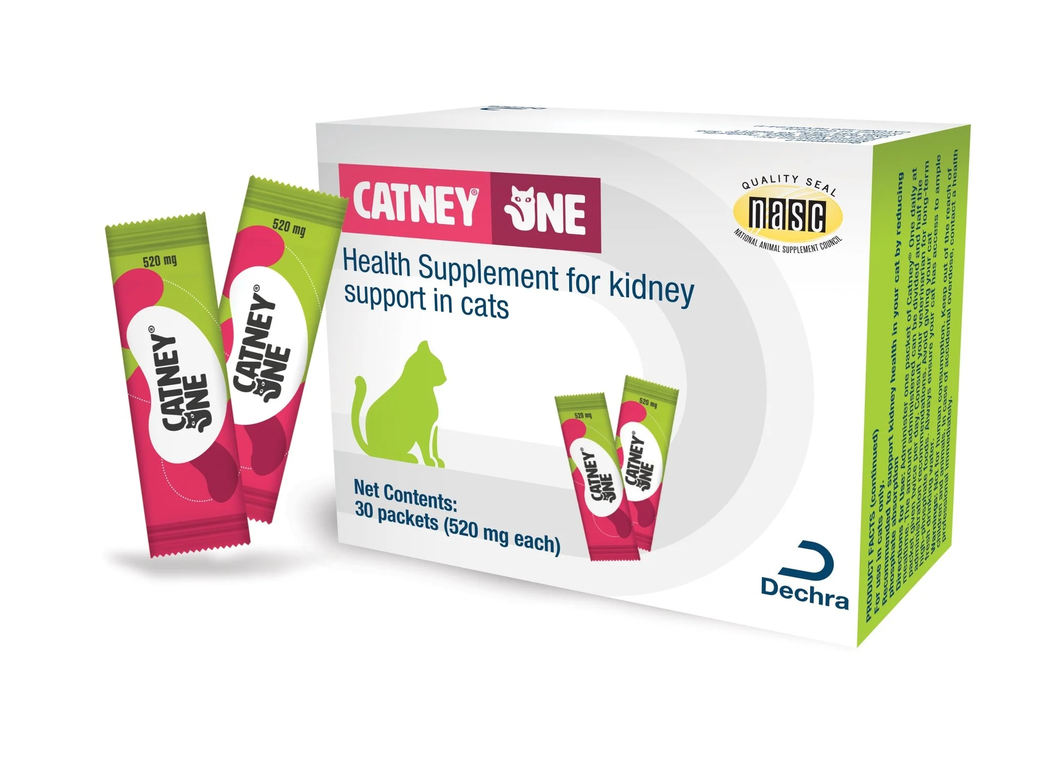 Catney One – Kidney Support for Cats, 520mg, 30 ct