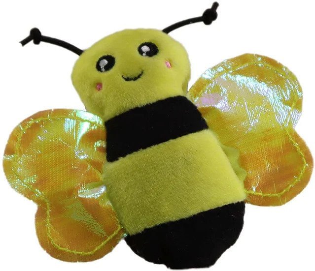 Catnip Crinkles Bumble Bee, 4.5″