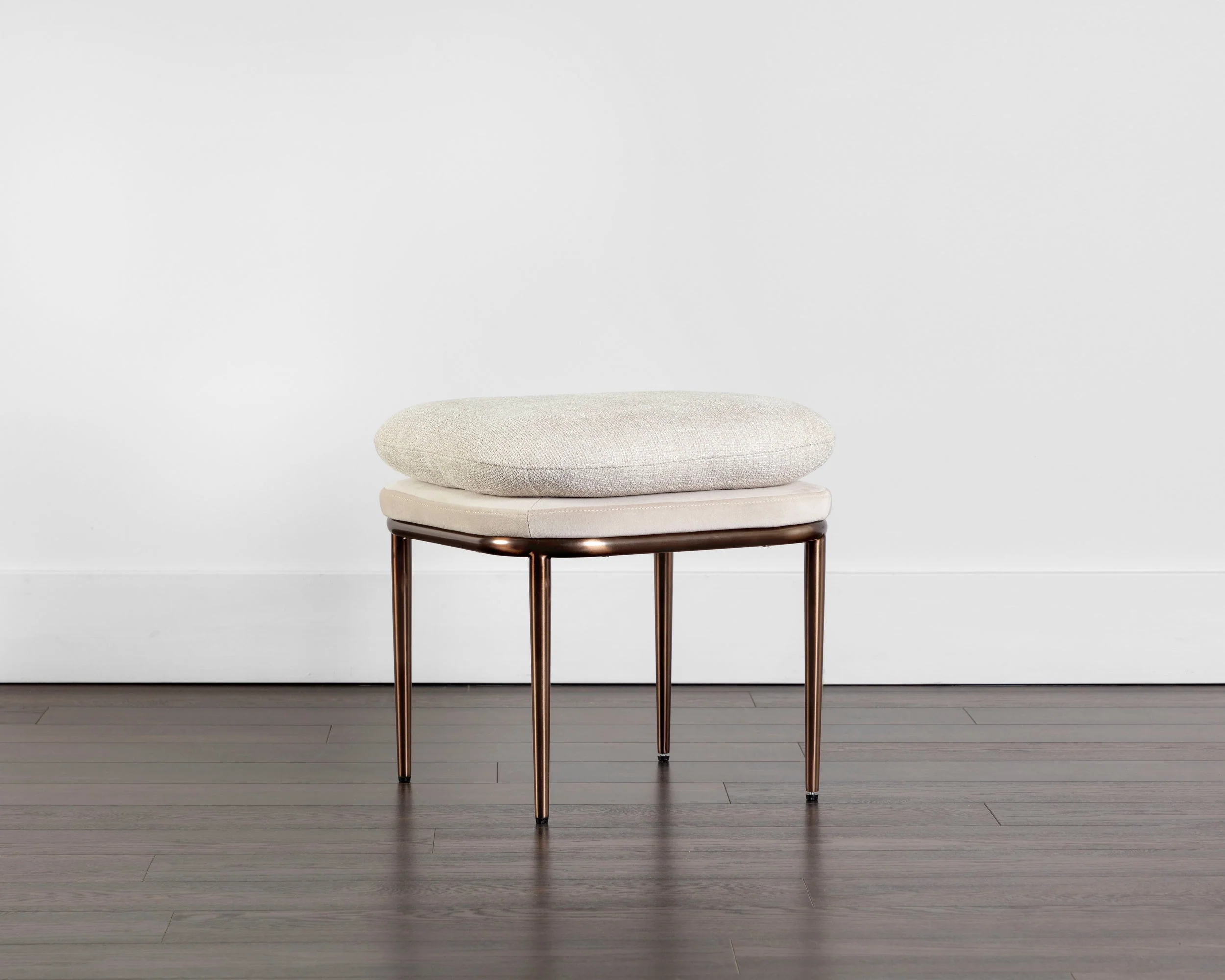Koffi Stool - Dark Bronze - Chacha Cream / Meg Taupe - Image 3