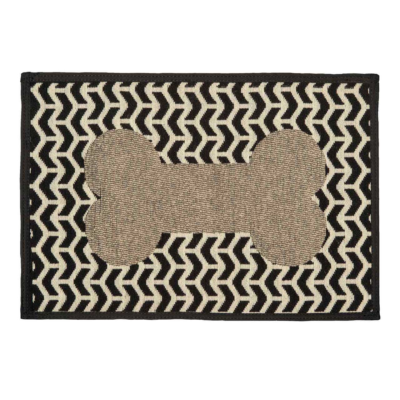 Chenille Fashion Dog Bowl Mat