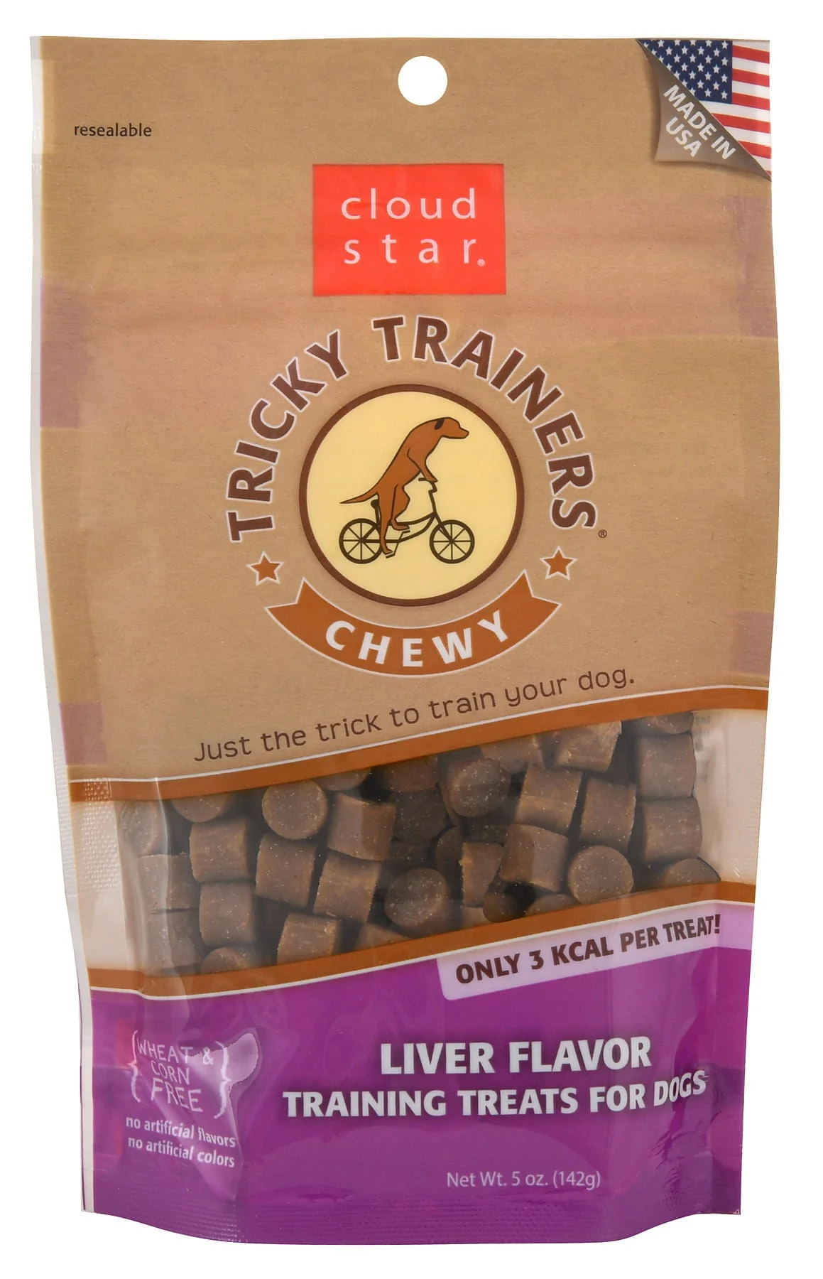 Cloud Star Chewy Tricky Trainers Soft & Chewy Training Treats for Dogs - All-Natural, Low-Calorie - Image 3