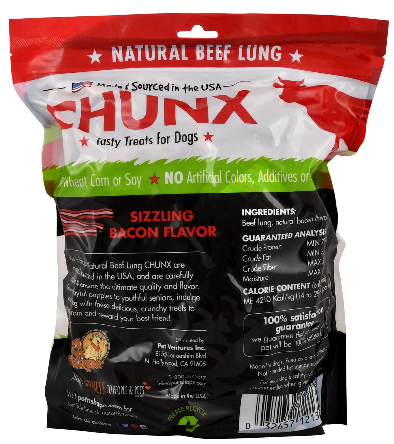 Chunx Bacon Treats for Dogs, 1 lb - Image 3