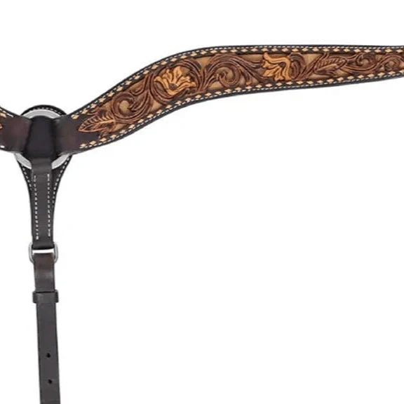 Circle Y Dusty Floral Breast Collar, Full - Image 2