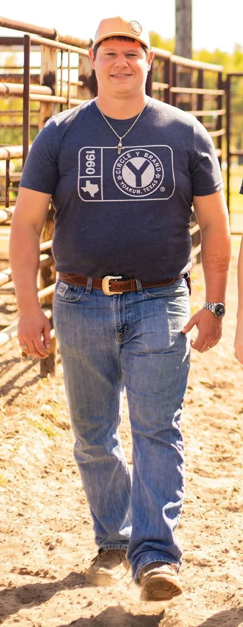 Circle Y Men's Patch Logo Tee - Image 2