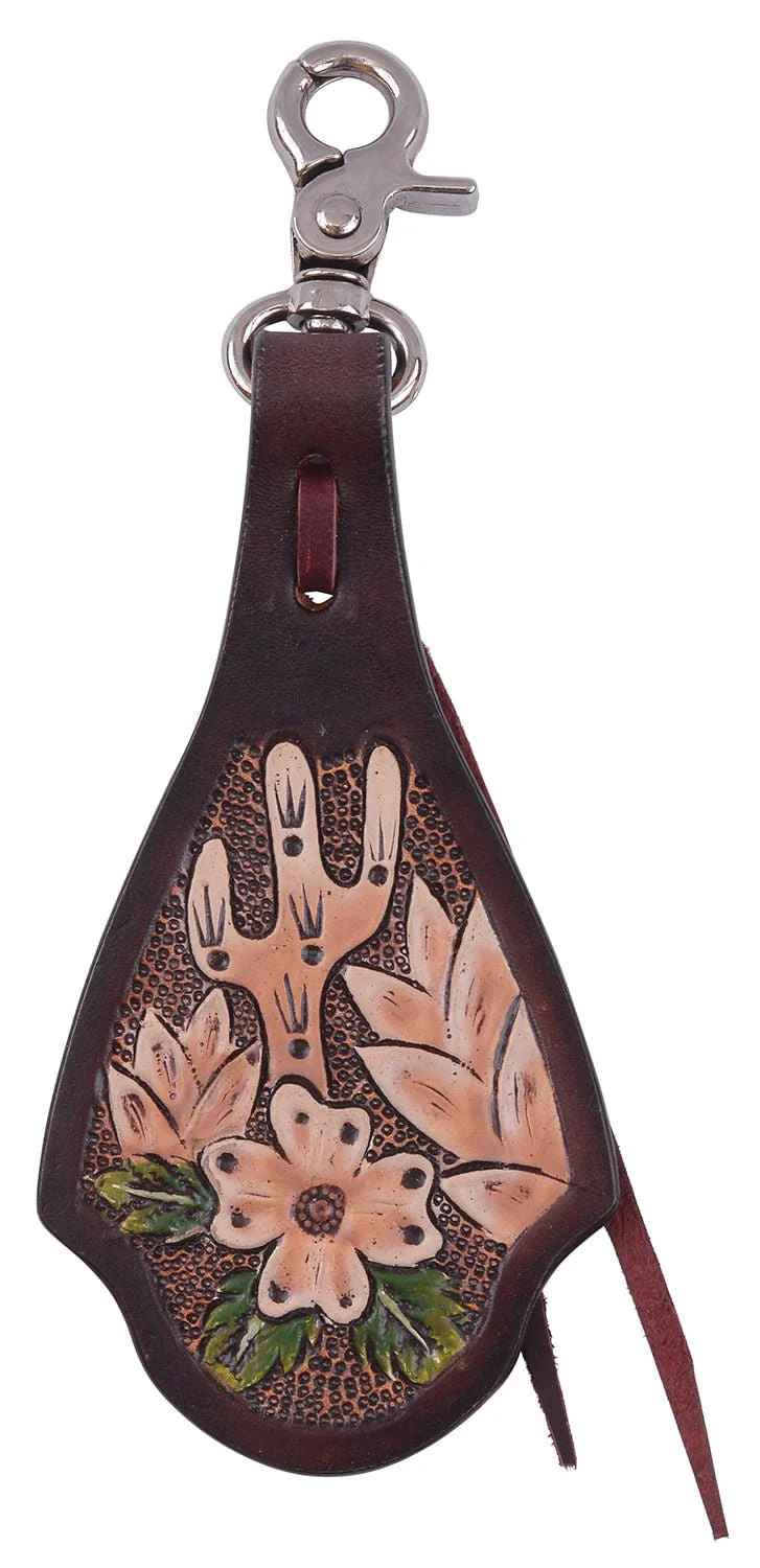 Circle Y Western Decorative Tooled Leather Saddle & Tack Charms - Image 3