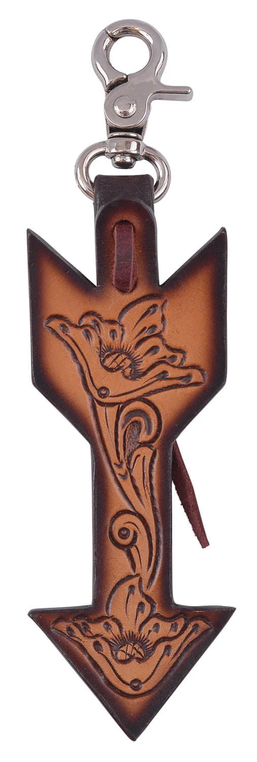 Circle Y Western Decorative Tooled Leather Saddle & Tack Charms - Image 1