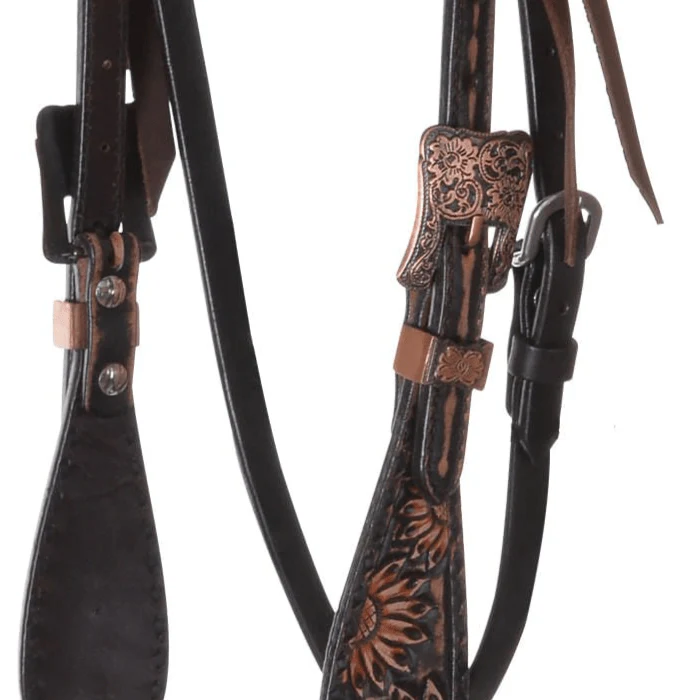 Circle Y Sunflower Headstall - Image 3