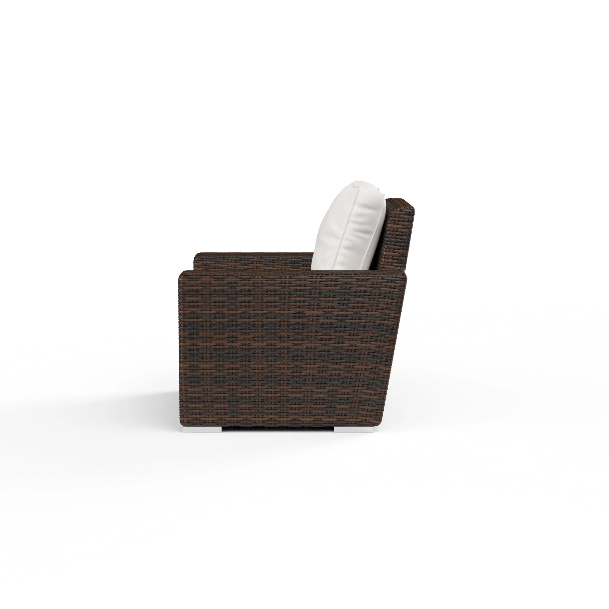 Montecito Club Chair in Canvas Flax w/ Self Welt - Image 3