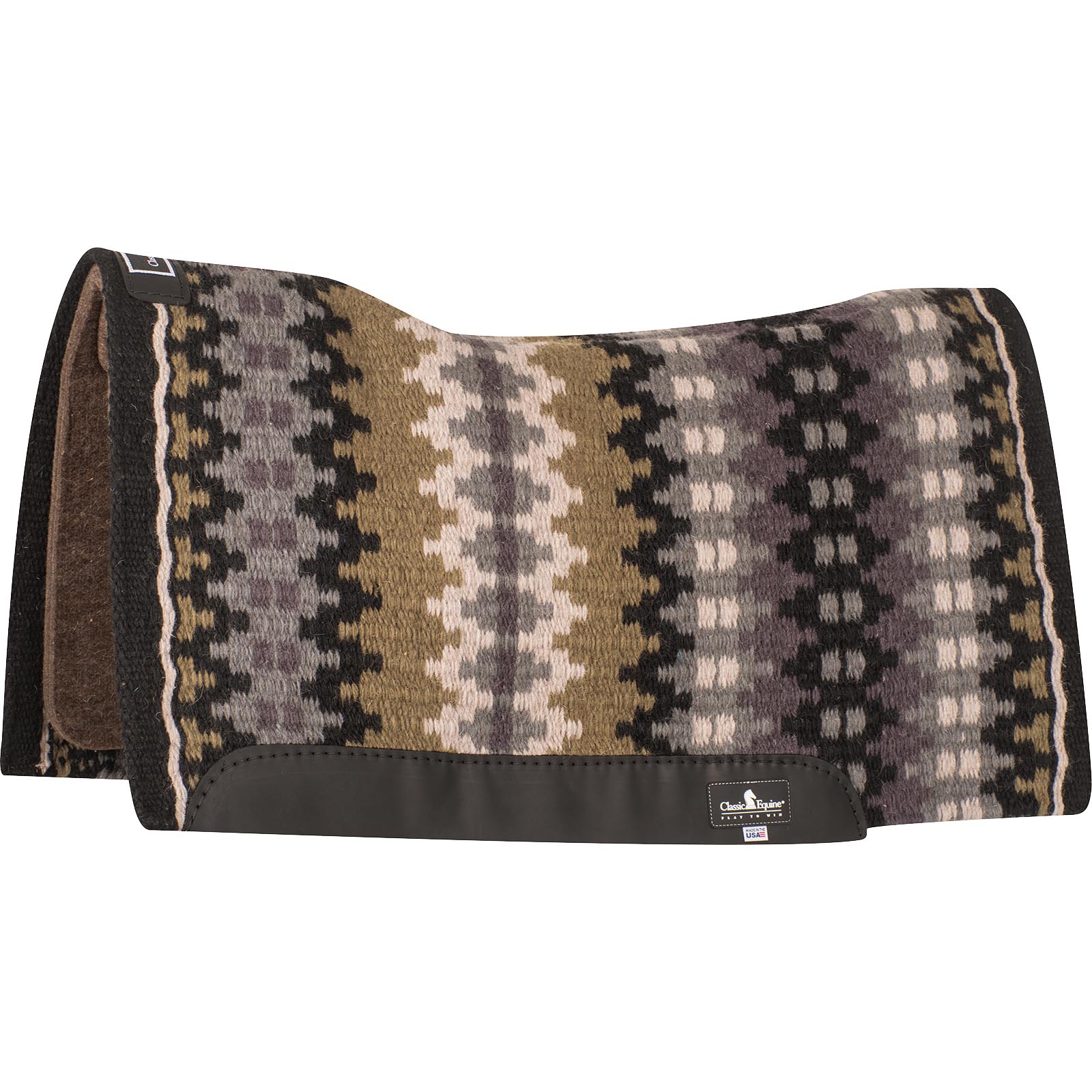 Classic Equine Contour Wool Top Alpaca Saddle Pad - Image 2